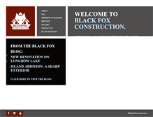 Tablet Screenshot of blackfoxconstruction.com